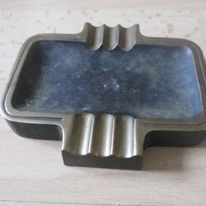 Midcentury, brass ashtray vintage, rare, 50s