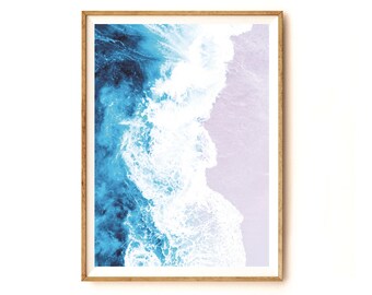BLUE WATER BEACH Beach Poster 3301 Picture Poster Print Art A0 A1 A2 A3 A4