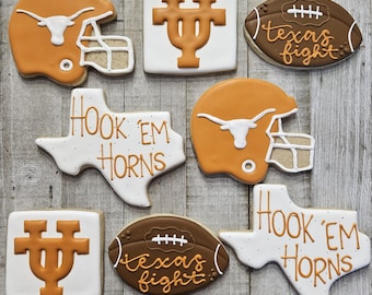 Football Cookies, Game Day Party Favors, Super Bowl Treats, Senior Night, Playoffs, 1 dozen