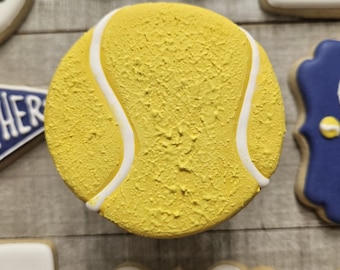 Tennis Cookies, Game Day, Team Cookies, Senior Night, 1 Dozen
