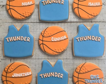 Basketball Cookies, Game Day Treat, Senior Night, Signing Day, NBA, College, 1 Dozen