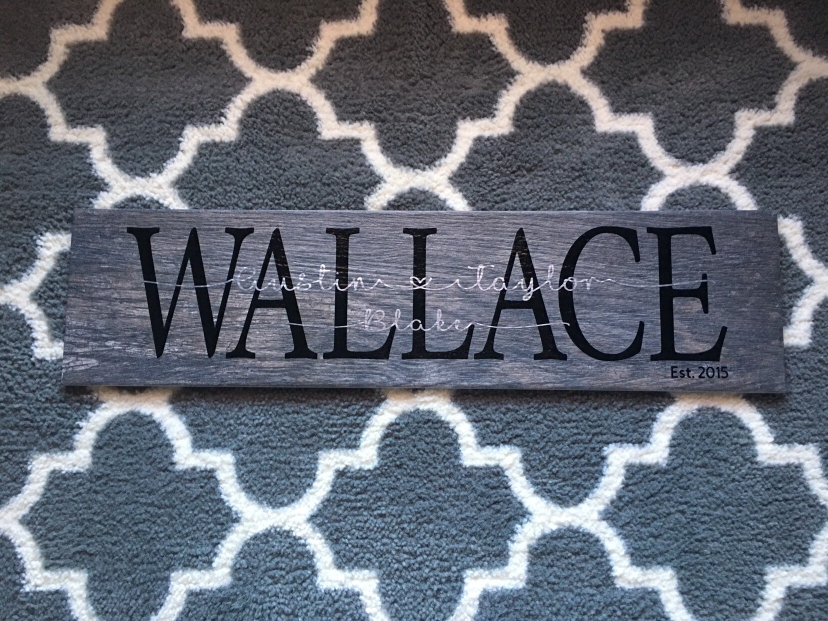 Family Name Tile Etsy