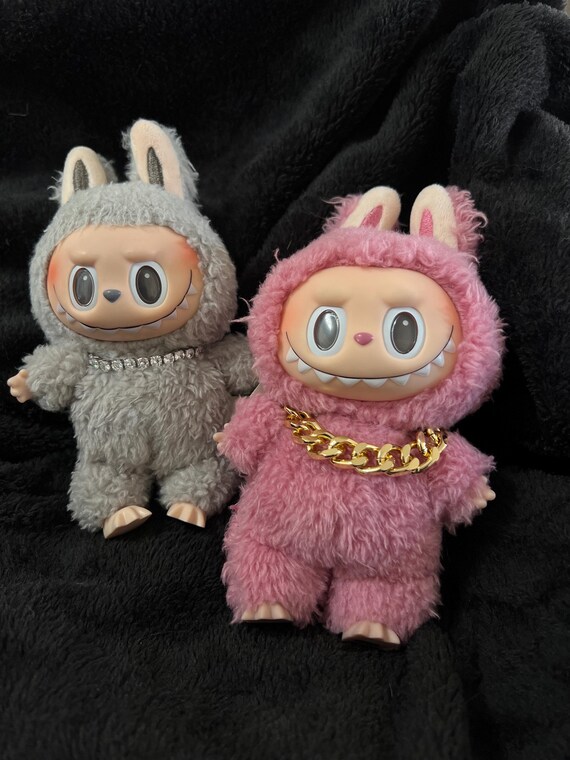 Maison Vivian★ジュエリー　LABUBU Labubu Doll Necklace: Gold Cuban Link or Silver Tennis