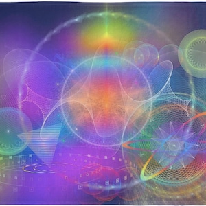 Symphony of Quantum Entanglement (60x80 Meditation Blanket)
