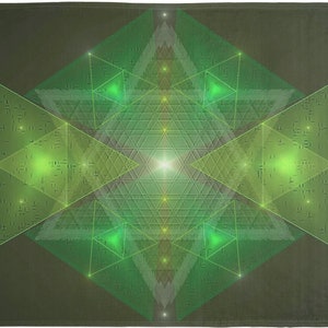 Merkaba Matrix (60x80 Meditation Blanket)