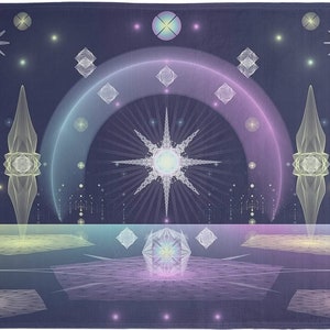 Arcturian Gateway (60x80 Meditation Blanket)