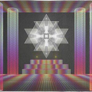 Temple of Ecstatic Emptiness (60x80 Meditation Blanket)