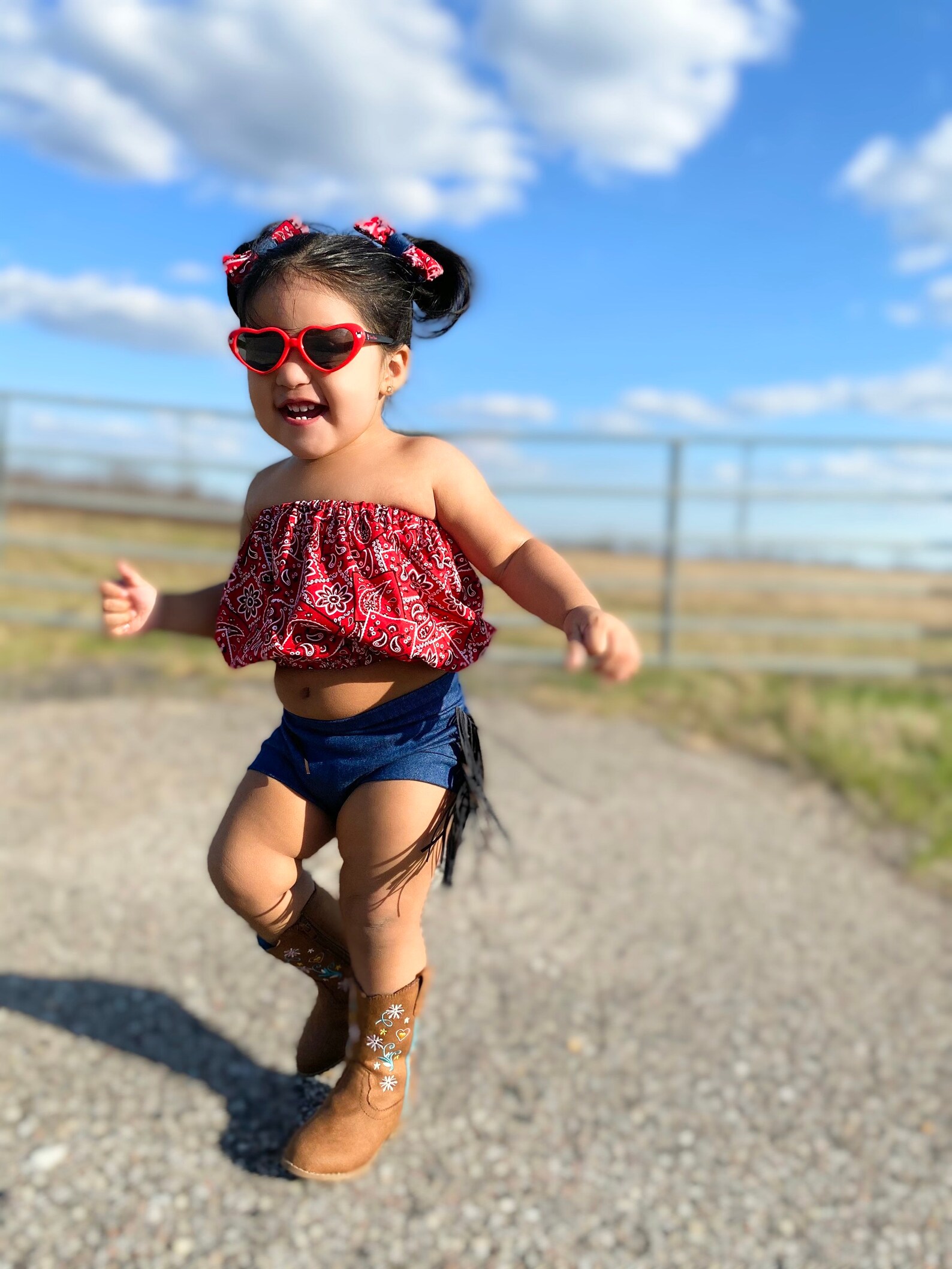 Western Outfit babygirlsdenim Bummie paisley Ruffle Crop Etsy
