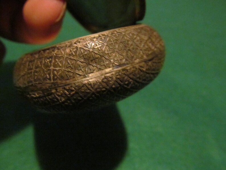74.3 grams See Below Monogrammed AS IS No Maker Mark Vintage Sterling Silver Hinged JewelryTrinketRing Box