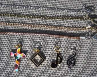 Chain pendant and/or chain, filling for advent calendar, content, filling, pendant, cross, note, clef, music, music