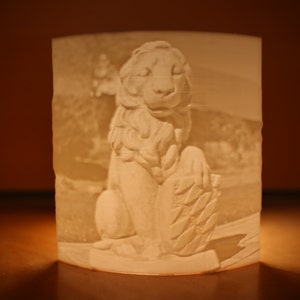 3D lithography of your photo 100 x 92 mm, self-standing