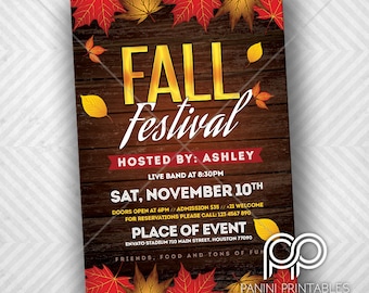 Invitación al Festival de Otoño - Fiesta del Festival de Otoño - Fiesta de Otoño - Invitación de fiesta de otoño