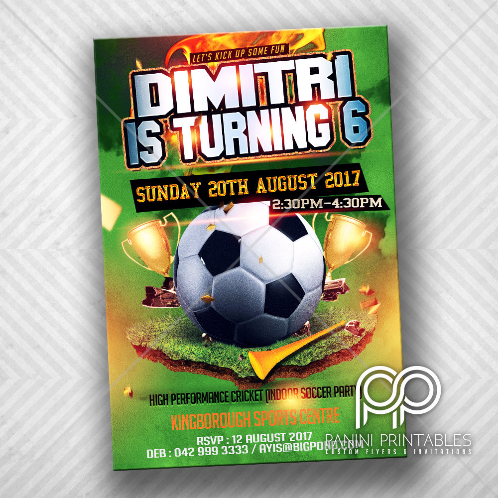 Soccer flyer - Etsy.de