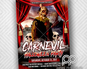 Halloween Invitation - Halloween Flyer - Haunted House Invitation - Scary Carnival - Corn Maze - Halloween Party