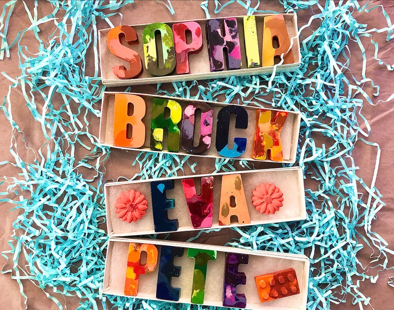 Name Crayon Custom Name Personalized Crayon Letters Kids Gifts Teacher Gifts