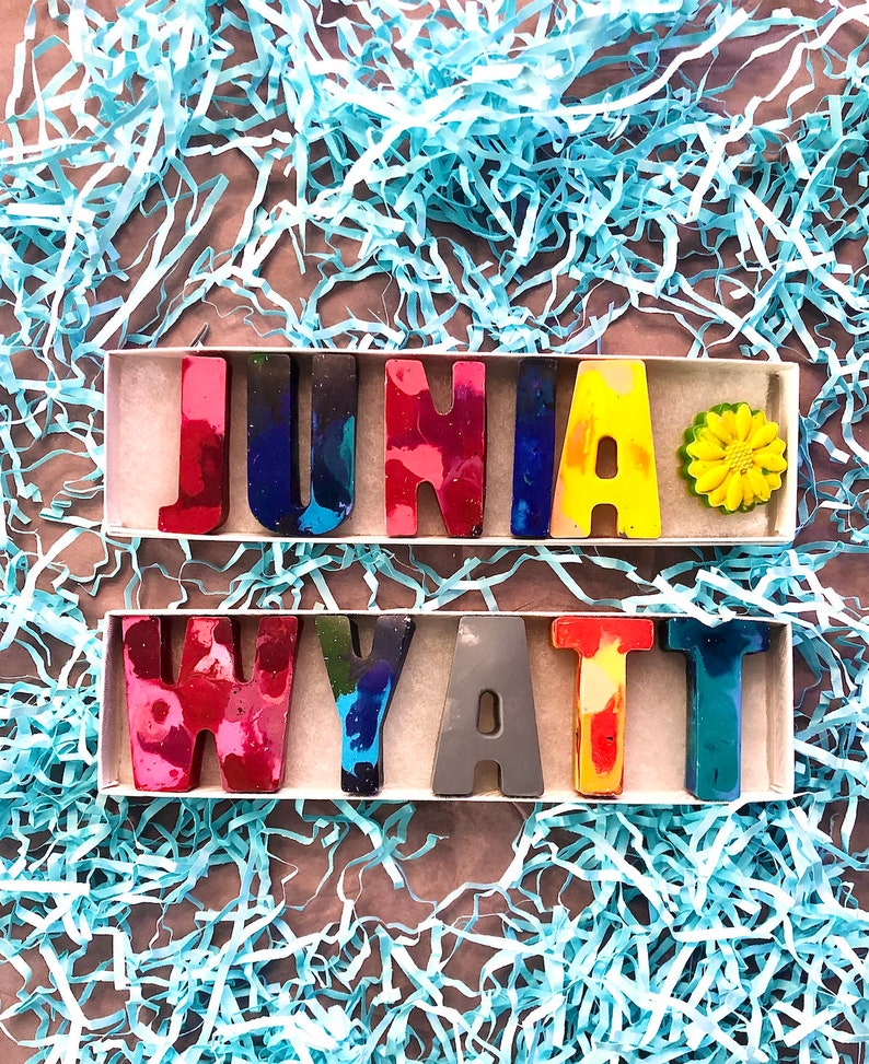 Name Crayon Custom Name Personalized Crayon Letters Kids Gifts Teacher Gifts