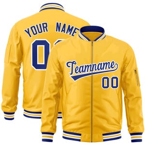 Custom Letterman Jacket,Personalized Embroidered Any Text Logo Full Zip Jacket,Design Bomber Jacket for Men/Women/Youth