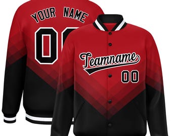 KXK Custom Stitched Varsity Baseball Jacket: Personalized Name & Number