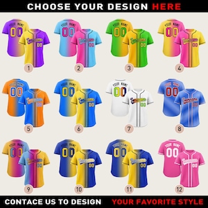 Personalized Baseball Jersey Stitched Team Name Number Logo,Custom Baseball Jersey Shirt Uniform for Baseball Fans Baseball Lovers