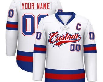 KXK Custom Lace-Up Hockey Jersey: Personalized Name & Number