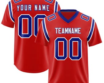 Maglia da calcio personalizzata per uomo, donna e ragazzo, con cuciture personalizzate, aggiungi nome della squadra, numero e logo, taglia grande