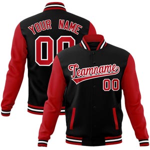 Chaqueta de béisbol universitaria personalizada para hombre, mujer y joven, con bordado de letras, nombre personalizado, número y logotipo, talla grande