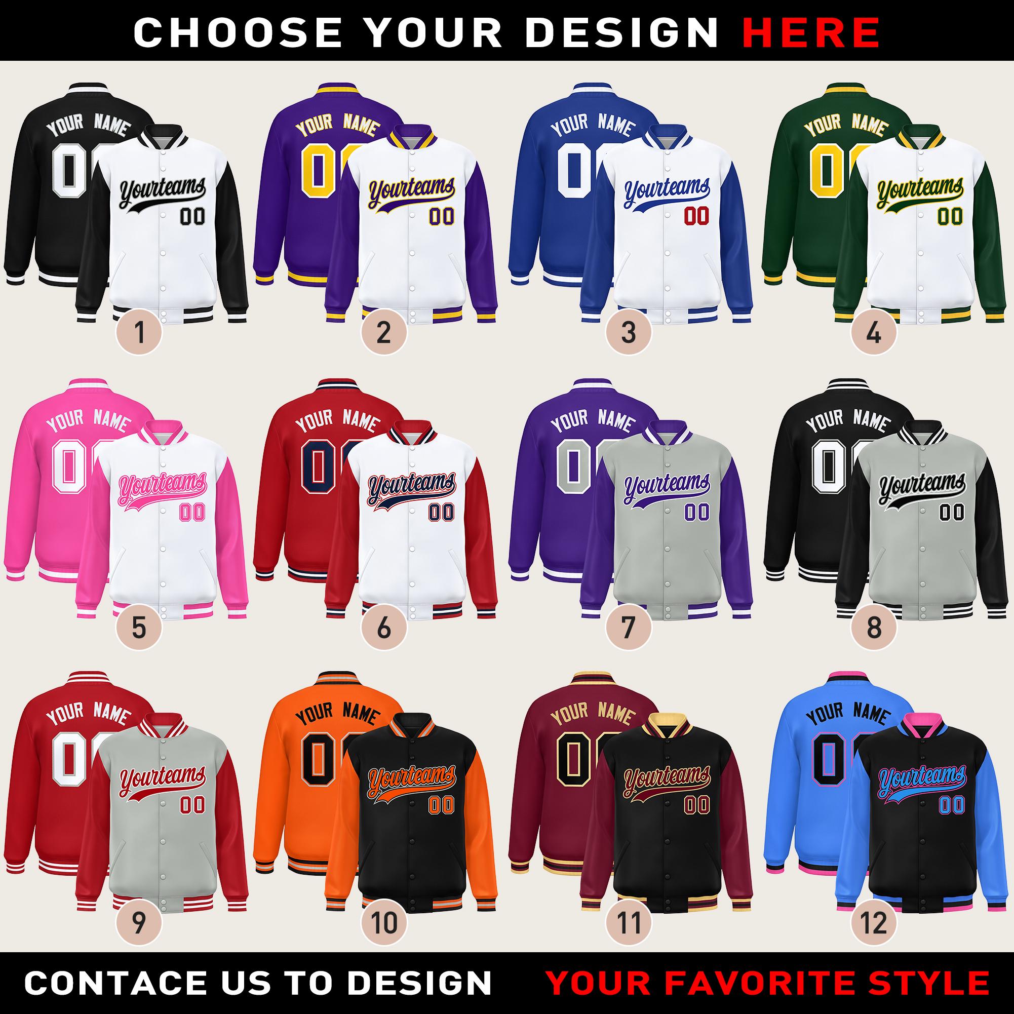 KXK Custom Varsity Jacket – Personalized Stitched Letterman Jacket For Men, Women, Youth | Baseball Bomber Coat With Name & Number