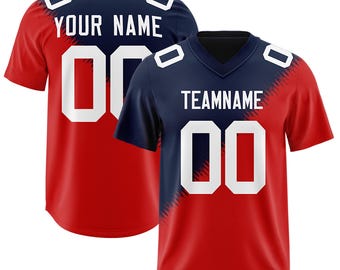 KXK Custom genähtes Fußballtrikot: Personalisierter Teamname und Nummer
