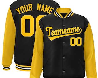 KXK Personalized Varsity Jacket: Custom Baseball Letterman Jacket