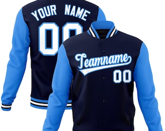 KXK Custom Varsity Jacket-Adult Unisex Kids Personalized Letters Number Logo-Bomber Letterman Jacket,Customized Jacket