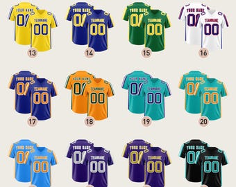 KXK Custom genähtes Fußballtrikot: Personalisierter Teamname und Nummer
