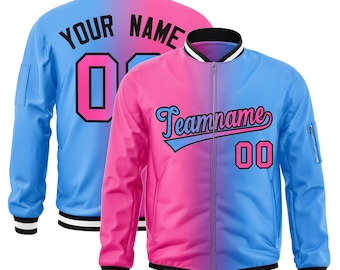 KXK Custom Varsity Bomber Jacket: Personalized Stitched Name & Number