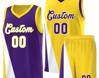 Camiseta de baloncesto personalizada KXK: Uniforme de equipo de doble cara