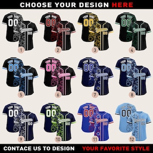 Custom Baseball Jersey for Men Women Youth Personalized Embroidery Name Number Logo,Baseball Jersey Uniform for Baseball Fans Lovers