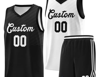 Maglia da basket personalizzata KXK: abbigliamento double face per il giorno della partita