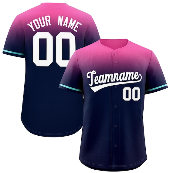 Custom Two-tone Gradient Baseball Jersey Personalized Team Uniform