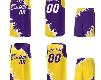 KXK Custom Printed Number and Name Reversible Side Sports Uniform Basketball Jersey To basketball fans.