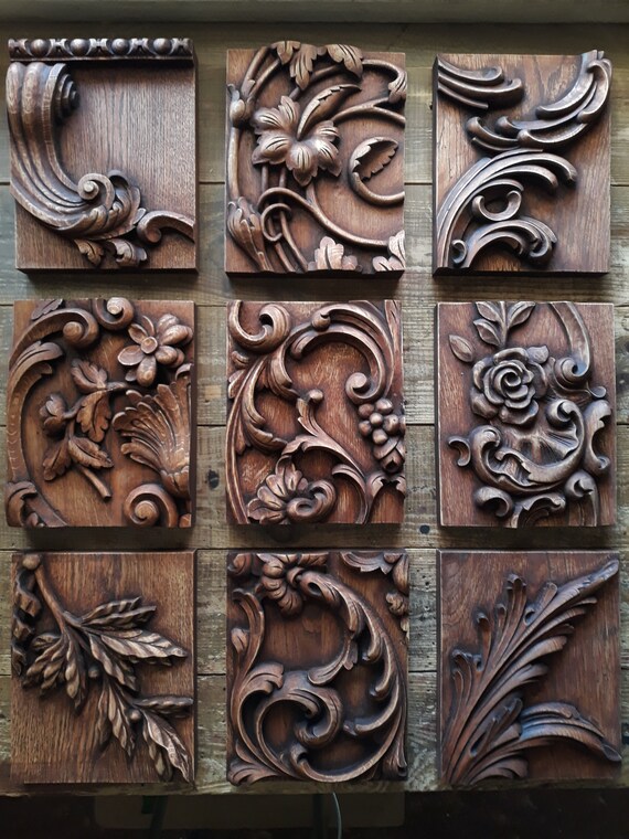 Wood Wall Art Carved Carving Wooden Decorative Panel Decor Vintage - Carved Wood Wall Art Wood Wall Art Carved Carving Wooden Decorative Panel Decor Vintage - Carved Wood Wall Art