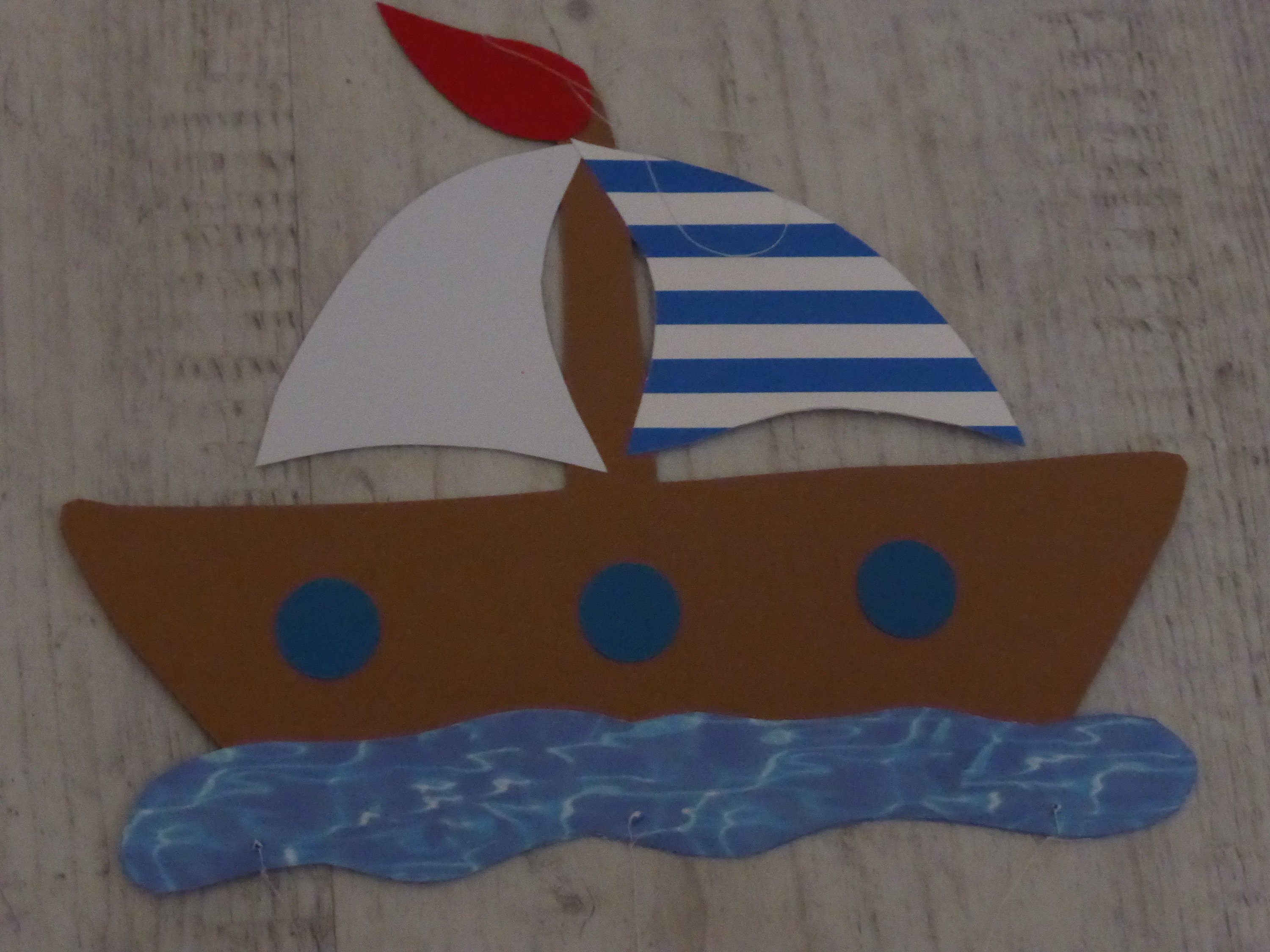 Fensterbild Tonkarton Schiff ahoi | Etsy