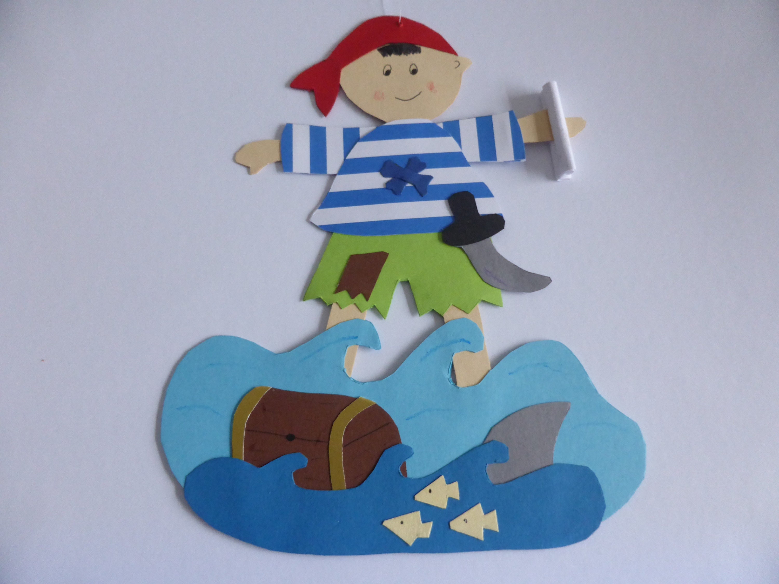 Fensterbild Piratenflagge A4 - kindergeburstag, kindergeburtstag
