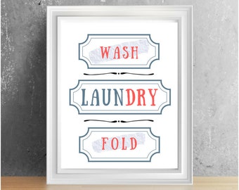 Printable Wall Art / Laundry Room Art / Digital Download / Digital Artwork / Printable