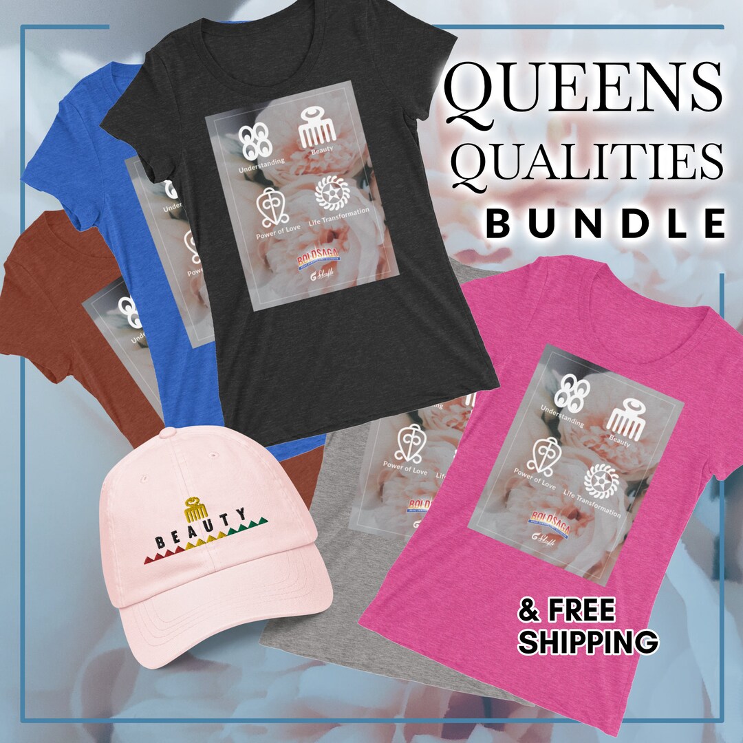 Queens Qualities Bundle Queens Qualities Tee BOLDSAGA Etsy