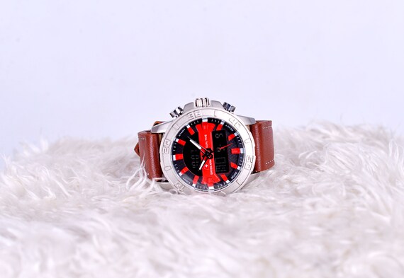 swiss army dual time watch