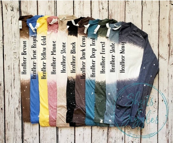 blank bleached shirts