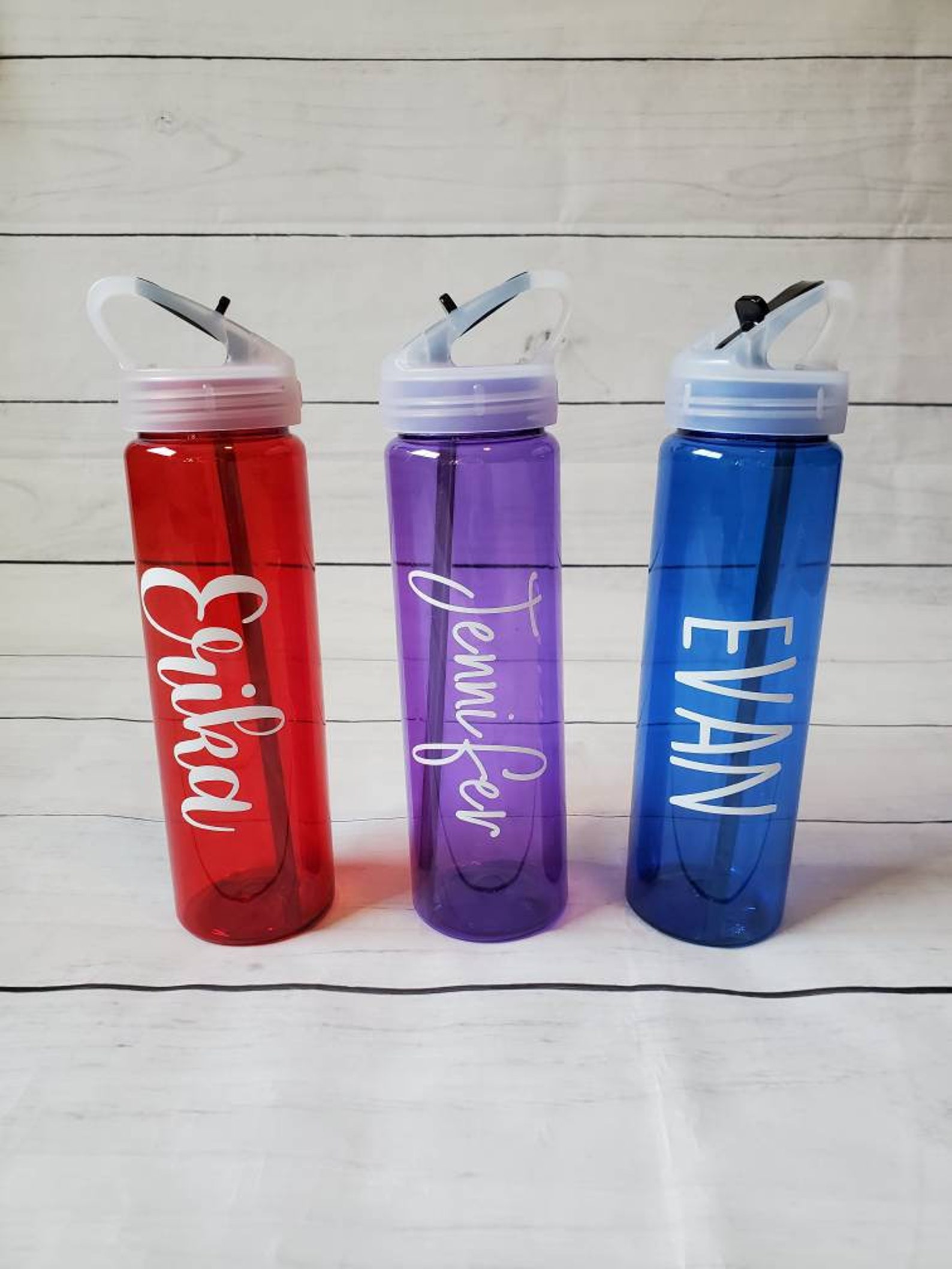 Personalized Water Bottle Custom Name Water Bottle Plastic Etsy