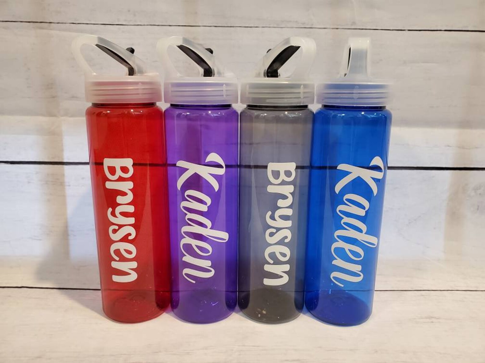 Personalized Water Bottle Custom Name Water Bottle Plastic Etsy