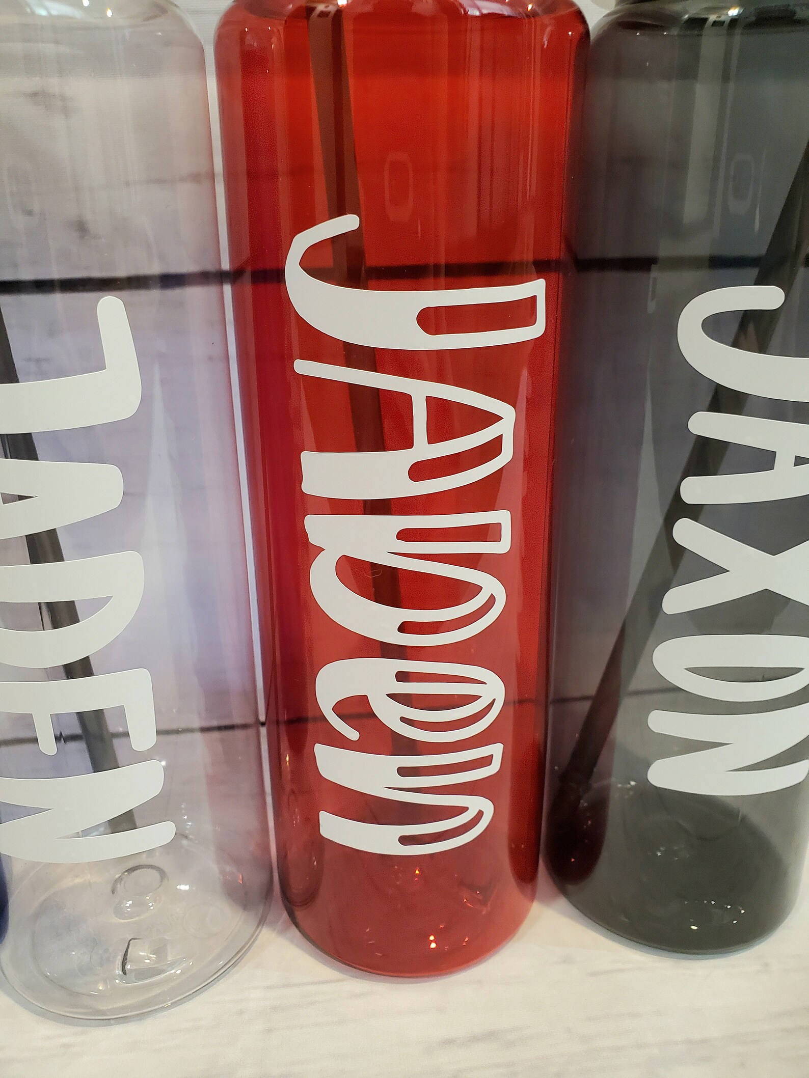 Personalized Water Bottle Custom Name Water Bottle Plastic Etsy