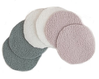 washable cotton pads - reusable cosmetic pads - sustainable make-up removal pads