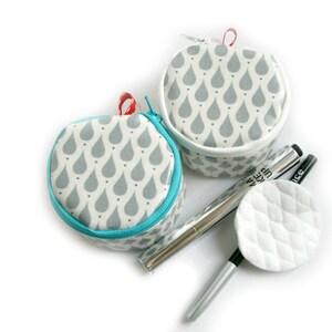 Storage bathroom make-up removal pads or cotton swabs drops image 8