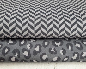 Woven cotton fabric gray